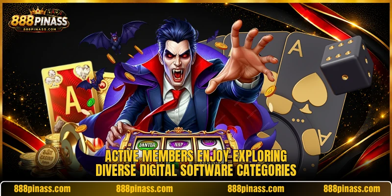 Active members enjoy exploring diverse digital software categories Active members enjoy exploring diverse digital software categories
