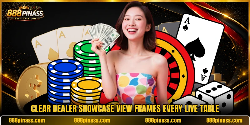 Clear dealer showcase view frames every live table