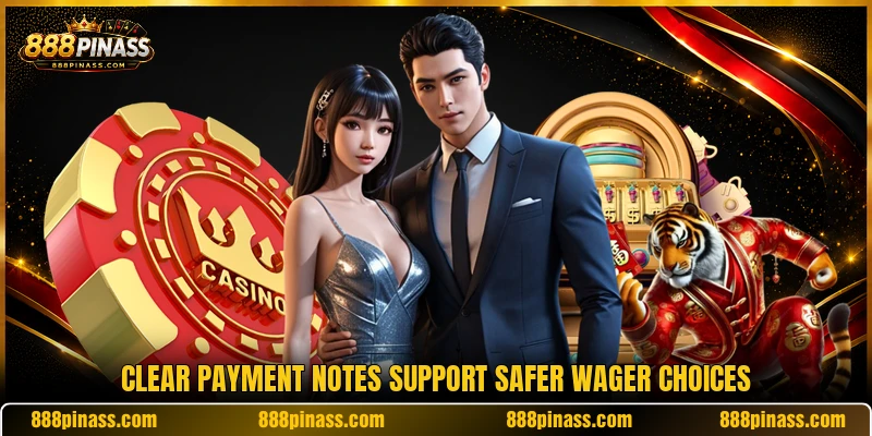 Clear payment notes support safer wager choices