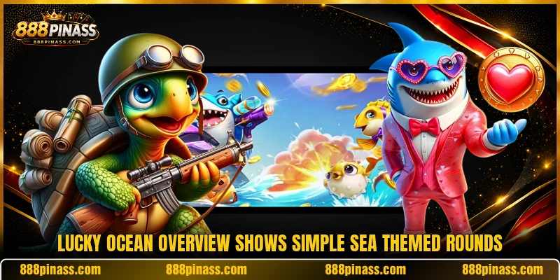 Lucky Ocean overview shows simple sea themed rounds