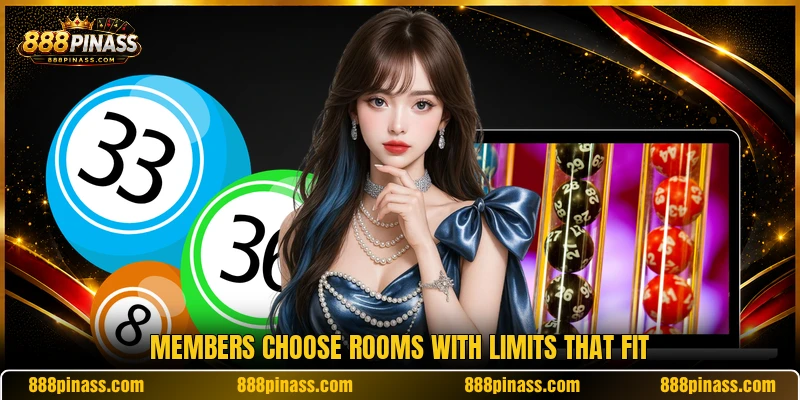 Members choose rooms with limits that fit