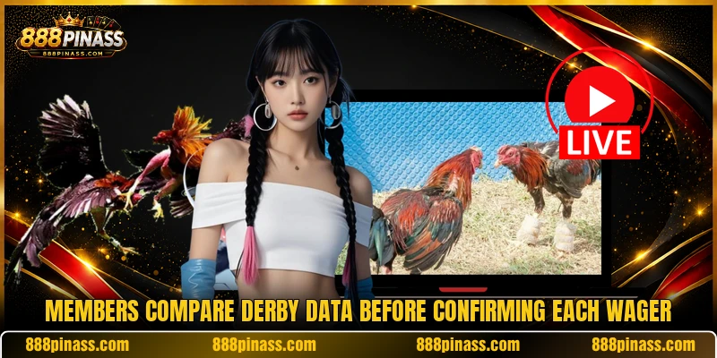 Members compare derby data before confirming each wager