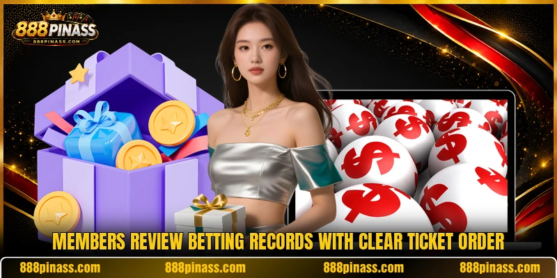 Members review betting records with clear ticket order