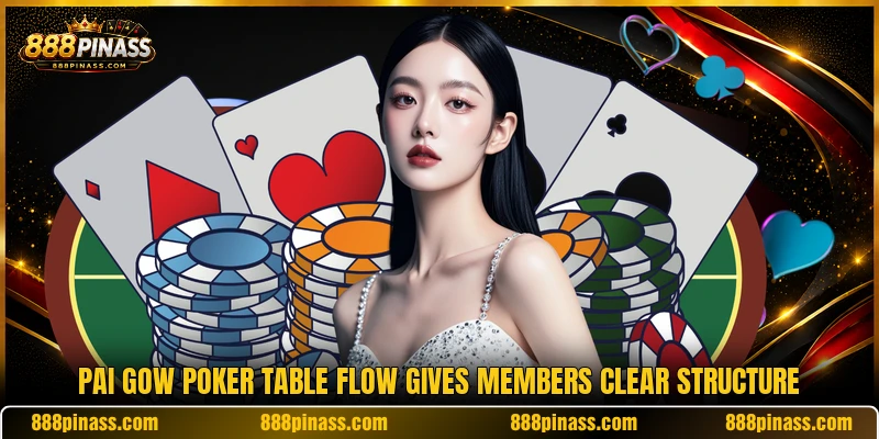 Pai gow poker table flow gives members clear structure