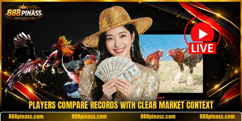 Players compare records with clear market context