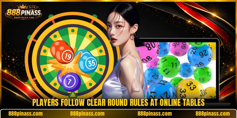 Players follow clear round rules at online tables