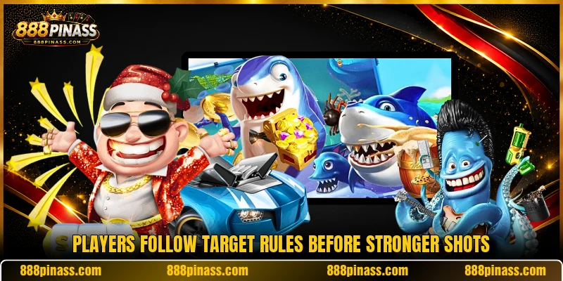 Players follow target rules before stronger shots