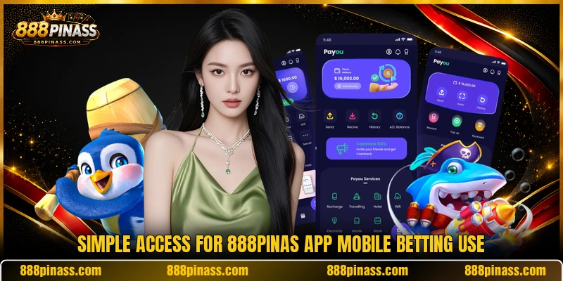 Simple access for 888PINAS app mobile betting use
