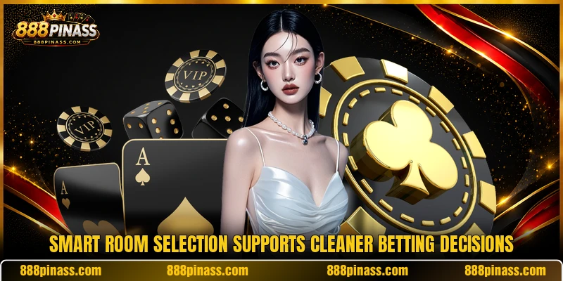 Smart room selection supports cleaner betting decisions