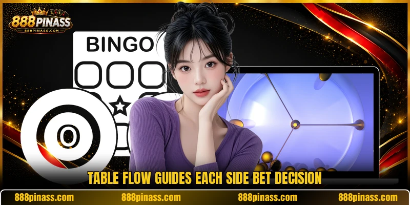 Table flow guides each side bet decision